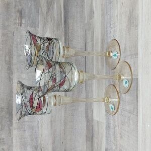 PartyLite~Mosaic Tealight/Votive Candle Holders~Set of 3~EUC!